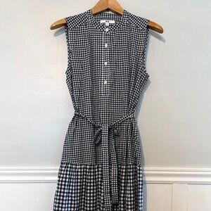 Uniqlo Black and White Gingham Picnic Maxi Dress Size XSMALL